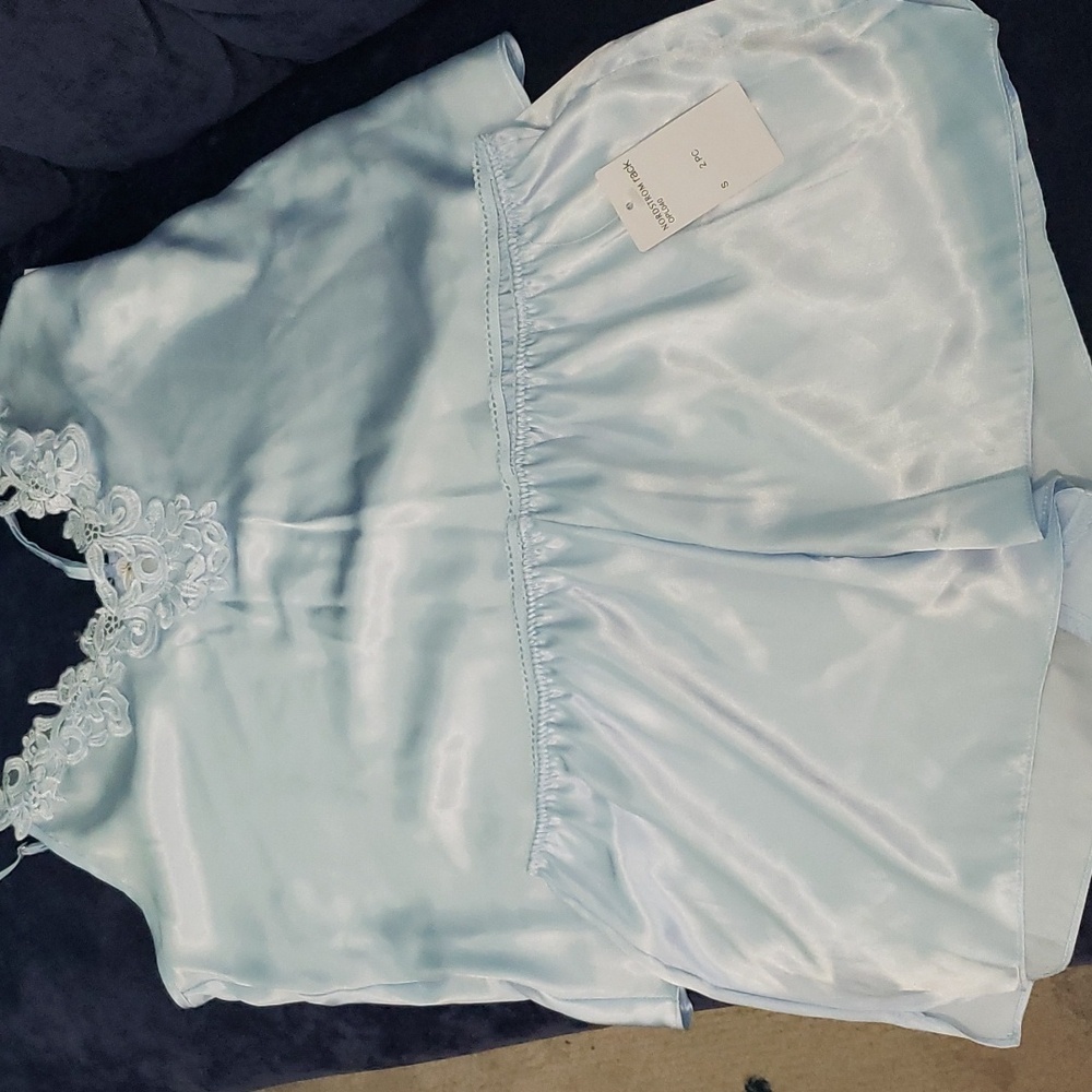 Light blue 2 piece lingerie set